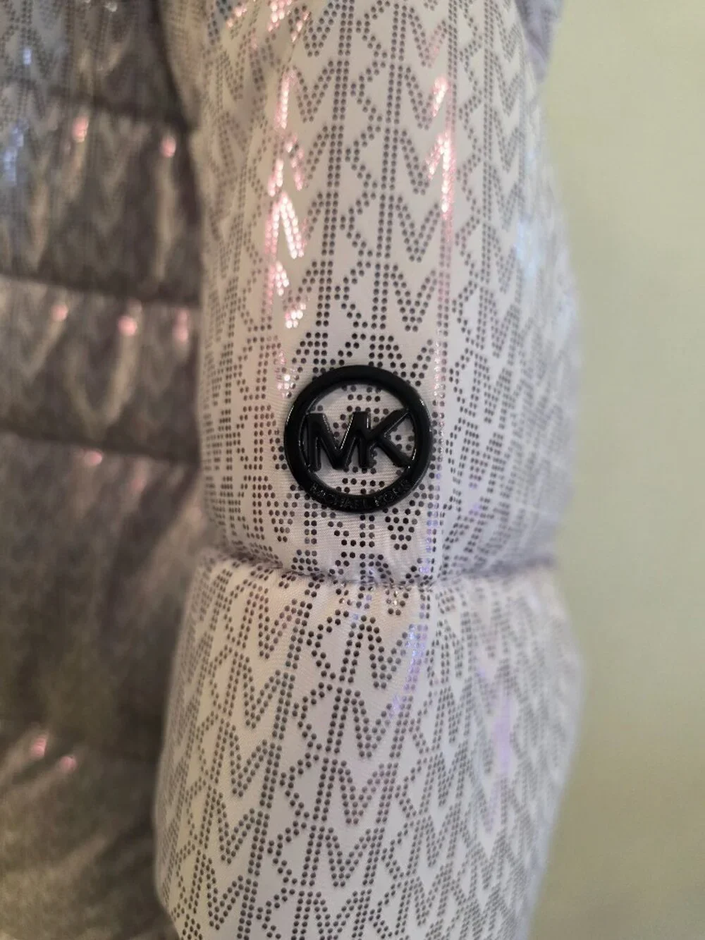 Michael Kors Metallic Purple Hooded Coat 7Y